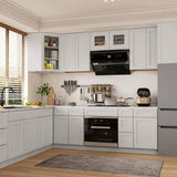 42 in. W x 24 in. D x 34.5 in. H Ready to Assemble Plywood Base Kitchen Cabinet in Shaker Dove