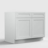 42 in. W x 24 in. D x 34.5 in. H Ready to Assemble Plywood Base Kitchen Cabinet in Shaker Dove