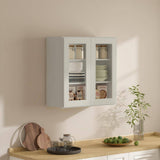 30 in. W x 12 in. D x 30 in. H in Shaker Dove Plywood Ready to Assemble Wall Cabinets with Shelf without Glass