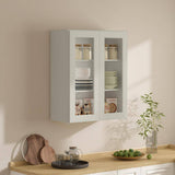 30 in. W x 12 in. D x 36 in. H in Shaker Dove Plywood Ready to Assemble Wall Cabinets with Shelf without Glass