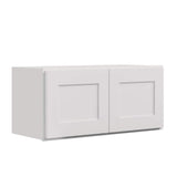 36 in. W x 12 in. D x 12 in. H Shaker Dove Plywood Ready to Assemble Kitchen Wall Cabinet with Doors and Shelves