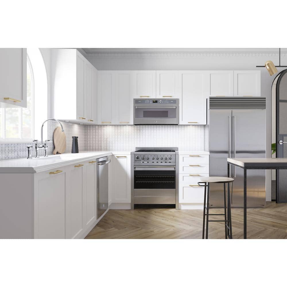 Cambridge Quick Assemble Modern Style, Shaker White 24 x 36 in. Wall Corner Kitchen Cabinet (24 in. W x 12 in. D x 36 in. H)