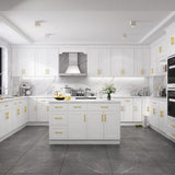HOMEIBRO 18 in. W x 24 in. D x 34.5 in. H in Shaker White Plywood Ready to Assemble Base Kitchen Cabinet with 1-Drawer 1-Door