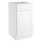 HOMEIBRO 18 in. W x 24 in. D x 34.5 in. H in Shaker White Plywood Ready to Assemble Base Kitchen Cabinet with 1-Drawer 1-Door