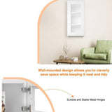 HOMEIBRO 15 in. W X 12 in. D X 42 in. H in Shaker White Plywood Ready to Assemble Wall Kitchen Cabinet with 1-Door 3-Shelves