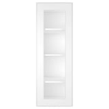 HOMEIBRO 15 in. W X 12 in. D X 42 in. H in Shaker White Plywood Ready to Assemble Wall Kitchen Cabinet with 1-Door 3-Shelves