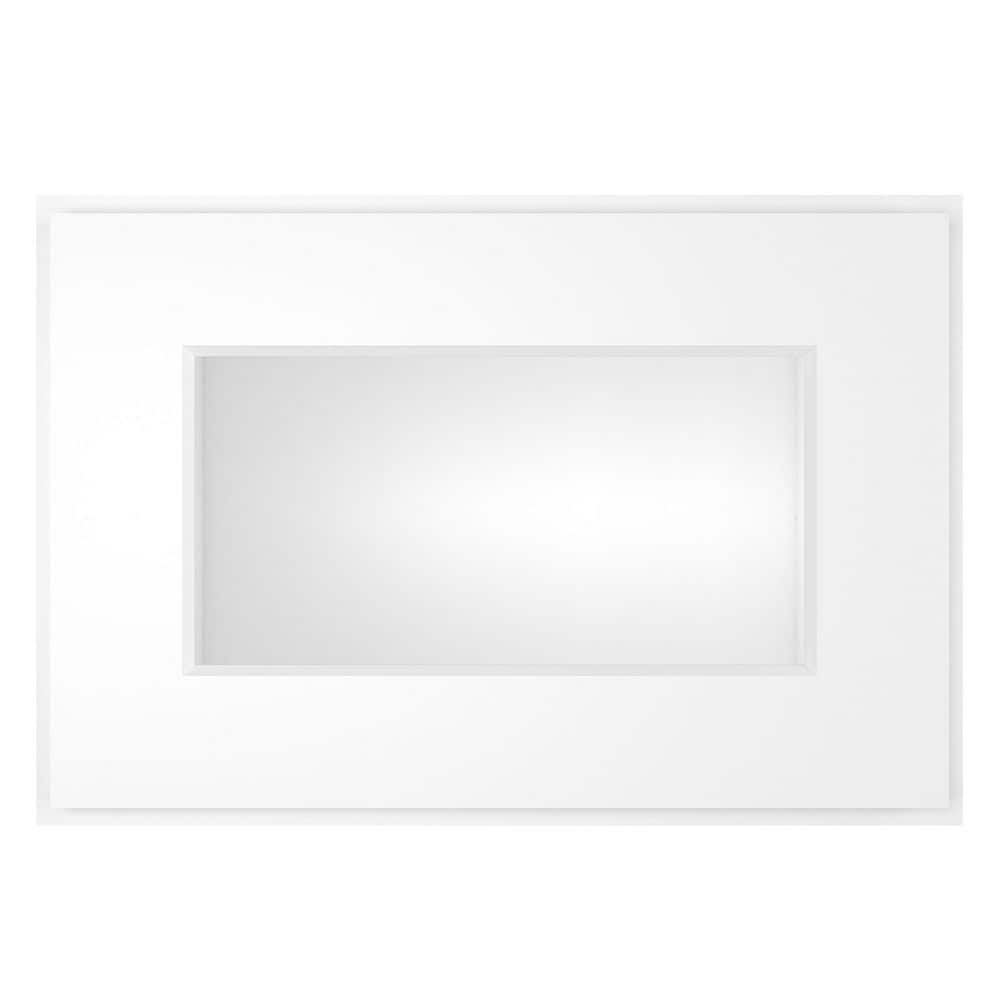 HOMEIBRO 18 in. W X 12 in. D X 12 in. H in Shaker White Plywood Ready to Assemble Wall Kitchen Cabinet with 1-Door