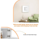 HOMEIBRO 18 in. W X 12 in. D X 12 in. H in Shaker White Plywood Ready to Assemble Wall Kitchen Cabinet with 1-Door