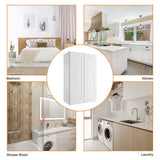 HOMEIBRO Newport Shaker White Ready to Assemble Wall Cabinet with 2-Doors 3-Shelves (24 in. W x 42 in. H x 12 in. D)