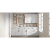 HOMEIBRO 36 in. W x 12 in. D x 24 in. H in Shaker White Plywood Ready to Assemble Wall Cabinet 2-Doors 1-Shelf Kitchen Cabinet