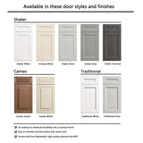 HOMEIBRO 30-in. W x 24-in. D x 24-in. H in Shaker White Plywood Ready to Assemble Wall Bridge Kitchen Cabinet with 2 Doors