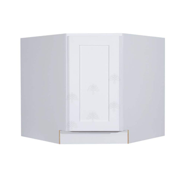 LIFEART CABINETRY Lancaster White Plywood Shaker Stock Assembled Base Diagonal Kitchen Cabinet 36 in. W x 34.5 in. H x 24 in. D