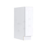 LIFEART CABINETRY Lancaster White Plywood Shaker Stock Assembled Base Spice Rack Kitchen Cabinet 9 in. W x 34.5 in. H x 24 in. D