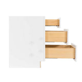 LIFEART CABINETRY Lancaster White Plywood Shaker Stock Assembled Base Drawer Kitchen Cabinet 24 in. W x 34.5 in. H x 24 in. D