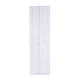 LIFEART CABINETRY Lancaster White Plywood Shaker Stock Assembled Tall Pantry Kitchen Cabinet 30 in. W x 96 in. H x 27 in. D