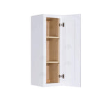 LIFEART CABINETRY Lancaster White Plywood Shaker Stock Assembled Wall Kitchen Cabinet 9 in. W x 36 in. H x 12 in. D