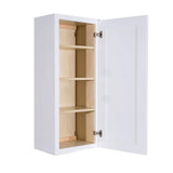 LIFEART CABINETRY Lancaster White Plywood Shaker Stock Assembled Wall Kitchen Cabinet 12 in. W x 42 in. H x 12 in. D