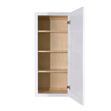 LIFEART CABINETRY Lancaster White Plywood Shaker Stock Assembled Wall Kitchen Cabinet 12 in. W x 42 in. H x 12 in. D