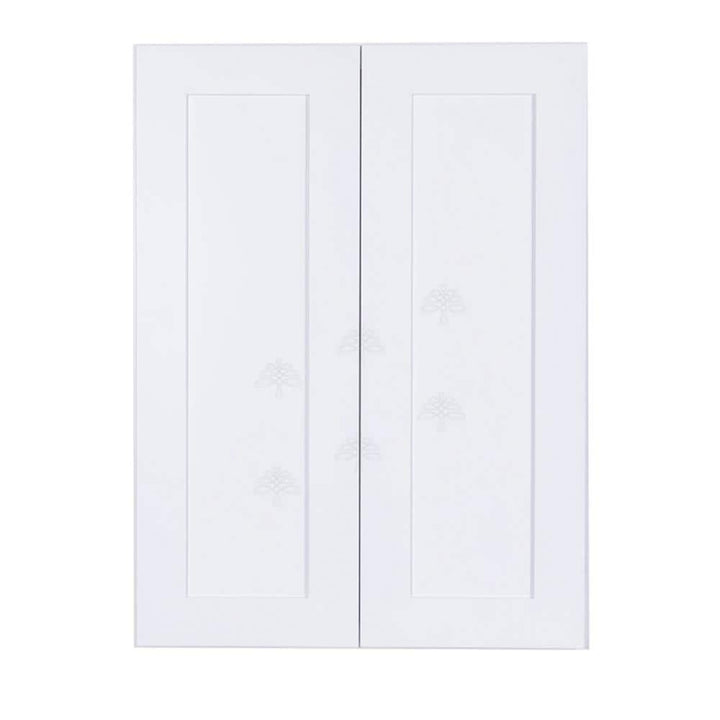 LIFEART CABINETRY Lancaster White Plywood Shaker Stock Assembled Wall Kitchen Cabinet 30 in. W x 30 in. H x 12 in. D