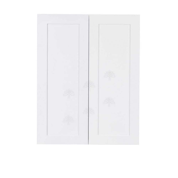 LIFEART CABINETRY Lancaster White Plywood Shaker Stock Assembled Wall Kitchen Cabinet 36 in. W x 42 in. H x 12 in. D