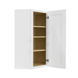 LIFEART CABINETRY Lancaster White Plywood Shaker Stock Assembled Wall Diagonal Corner Kitchen Cabinet 24 in. W x 42 in. H x 15 in. D