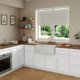 36 in. W x 24 in. D x 34.5 in. H in Shaker White Plywood Ready to Assemble Farm Sink Base Cabinet with 2 Doors