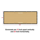 Shatex 4 x 50 ft. Privacy Fence Screen Heavy-Duty 90% Blockage Shade Cover Fencing Net for Wall Garden Gazebo Backyard Beige