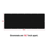 Shatex 3 x 10 ft. Privacy Fence Screen Heavy-Duty 90% Blockage Shade Cover Fencing Net for Wall Garden Gazebo Backyard Black