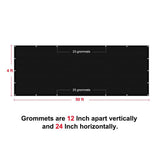 Shatex 4 x 50 ft. Privacy Fence Screen Heavy-Duty 90% Blockage Shade Cover Fencing Net for Wall Garden Gazebo Backyard Black