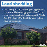 Shelly Pro 3EM Switch Add-On, Add-On For Shelly Pro 3EM, Dry Contacts, DIN Rail Mounting, Solar Panels, Wind Turbines