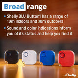 Shelly BLU Button1 Blue, Bluetooth Controlled Action and Scene Activation Button, Long Range Multi-Click Trigger (Pack of 2)