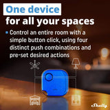 Shelly BLU Button1 Blue, Bluetooth Controlled Action and Scene Activation Button, Long Range Multi-Click Trigger (Pack of 2)
