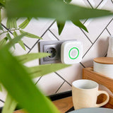 Shelly Gas LPG, Wi-Fi Operated Gas Sensor with Sound and Light Alarm, Certified Smart Gas Detection Sensor