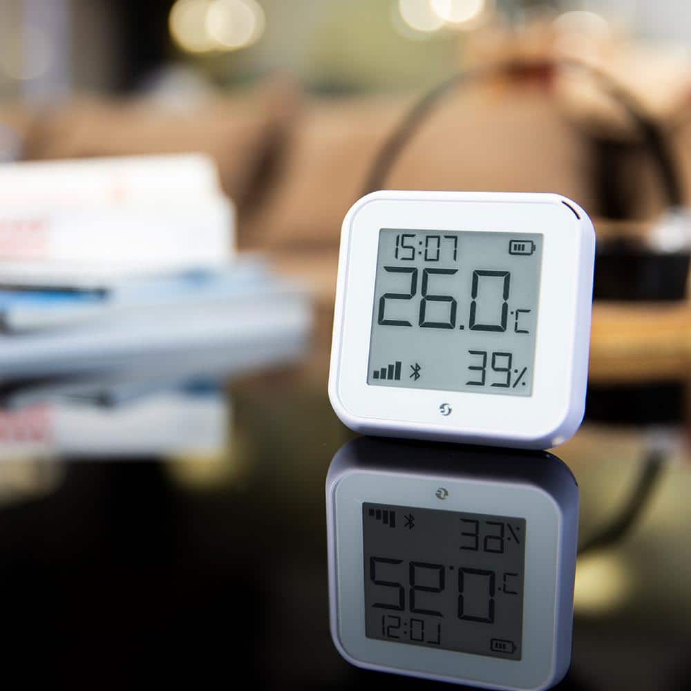 Shelly HandT Gen3 White, Wi-Fi and Bluetooth Smart Temperature and Humidity Sensor with Remote App, Control and Monitoring
