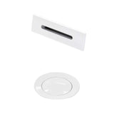 Wyndham Collection Pop-Up Drain Trim Kit with Overflow Plate, Shiny White