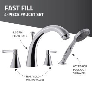 Universal Tubs HD Series 46 in. Right Drain Quick Fill Walk-In Whirlpool Bath Tub with Powered Fast Drain – White