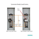 Siemens 225 Amp 42-Space 54-Circuit Main Lug Generator Ready Load Center