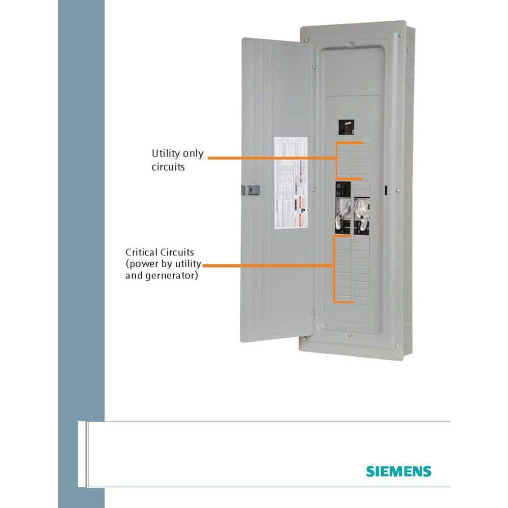 Siemens 225 Amp 42-Space 54-Circuit Main Lug Generator Ready Load Center