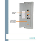 Siemens 225 Amp 42-Space 54-Circuit Main Lug Generator Ready Load Center