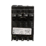 Siemens 50 Amp Double-Pole and (2) 15 Amp Single-Pole Type QT Triplex Circuit Breaker