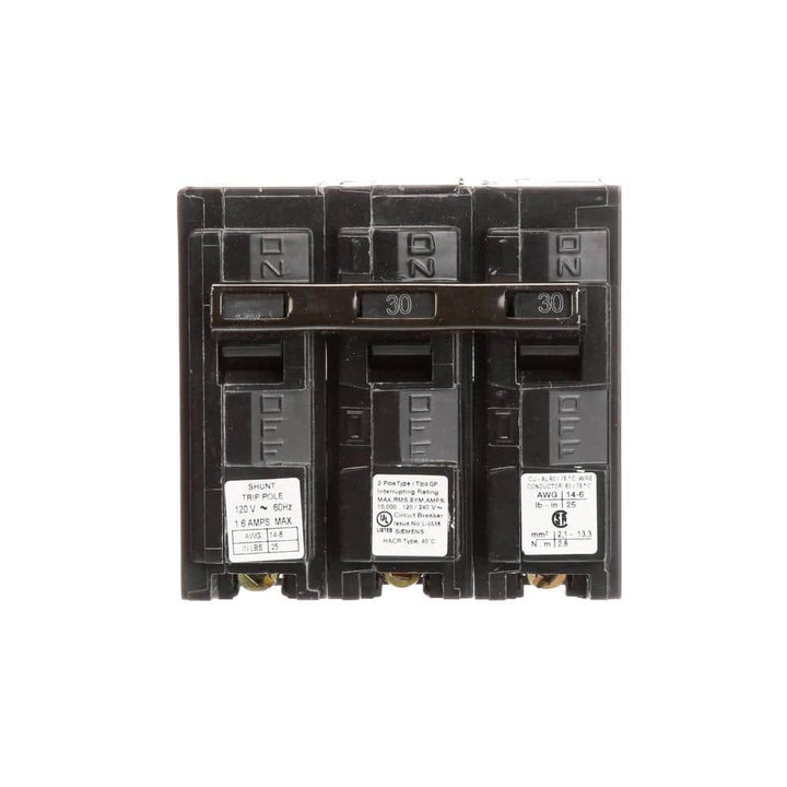 Siemens 30 Amp 2-Pole QP 10 kA Circuit Breaker with Shunt Trip