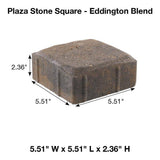Pavestone Plaza 8.27 in. L x 5.51 in. W x 2.36 in. H Rectangle Sierra Blend Concrete Paver (360-Pieces/112 Sq. ft./Pallet)