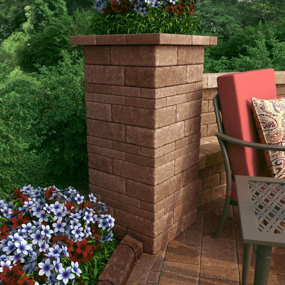 Pavestone Paper Sample Only of RumbleStone 3.5 in. x 7 in. Sierra Blend Concrete Mini Wall Block (1-Piece)