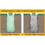 Sika 2 lb. PostFix Fence Post Mix, Mix-In-The-Bag Expanding Foam for Supporting Non-Structural Posts, Mailbox, Sign