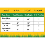 Sika 2 lb. PostFix Fence Post Mix, Mix-In-The-Bag Expanding Foam for Supporting Non-Structural Posts, Mailbox, Sign
