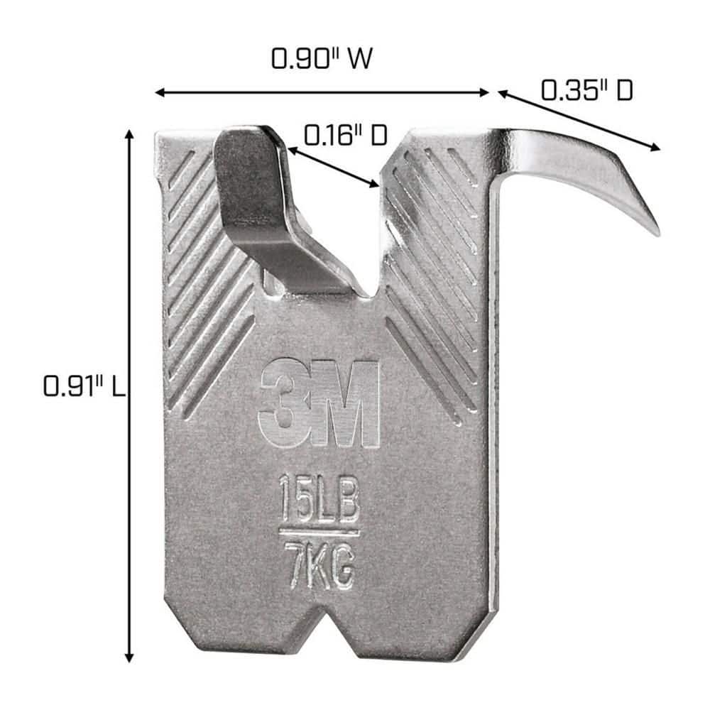 3M CLAW 15 lbs Drywall Picture Hanger with Spot Marker