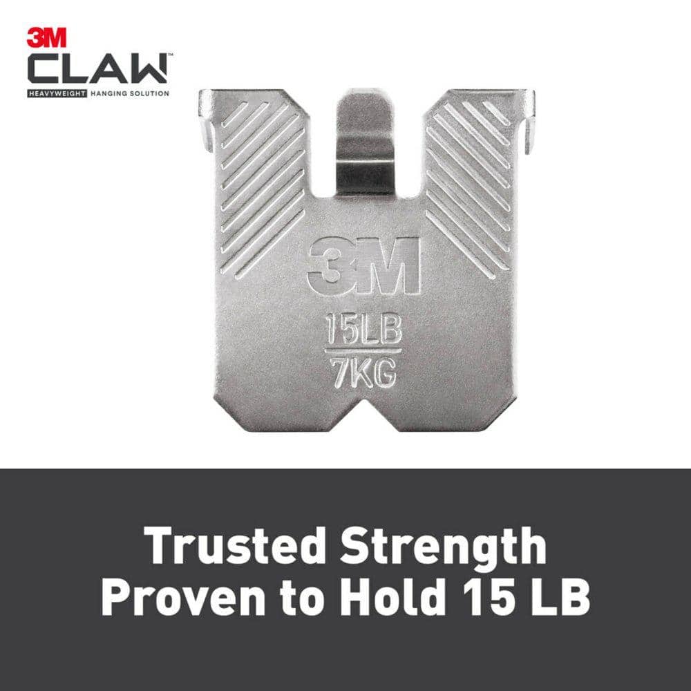 3M CLAW 15 lbs Drywall Picture Hanger with Spot Marker