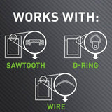 3M CLAW 25 lb. Drywall Picture Hanger with Temporary Spot Marker (4 Hangers + 4 Markers)