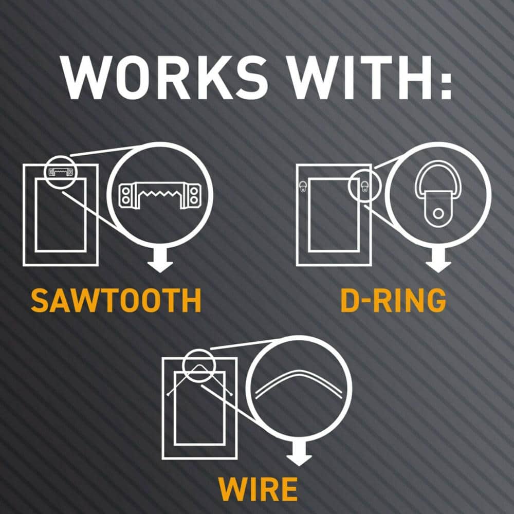 CLAW 45 lbs. Drywall Picture Hanger with Temporary Spot Marker (Pack of 3 Hangers & 3 Markers)