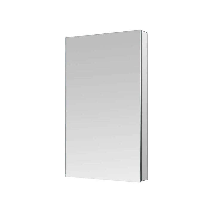 Aquadom Royale 24 in. W x 36 in. H Rectangular Medicine Cabinet with Mirror Defogger, Removable 3X Magnifying Mirror, Left Hinge